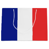 Grand Sac Cadeau Drapeau français Tricolore (Devant)