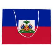 Grand Sac Cadeau Drapeau Haïti (Dos)