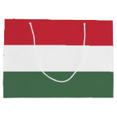 Grand Sac Cadeau Drapeau Hongrie (Dos)