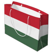 Grand Sac Cadeau Drapeau Hongrie (Dos Angle)