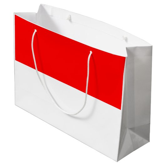 Grand Sac Cadeau Drapeau Indonésie (Dos Angle)