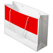 Grand Sac Cadeau Drapeau Indonésie (Devant Angle)