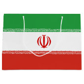 Grand Sac Cadeau Drapeau iranien (Devant)