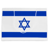 Grand Sac Cadeau Drapeau Israël (Devant)