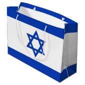 Grand Sac Cadeau Drapeau Israël (Dos Angle)