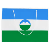 Grand Sac Cadeau Drapeau Kabardino Balkaria (Dos)
