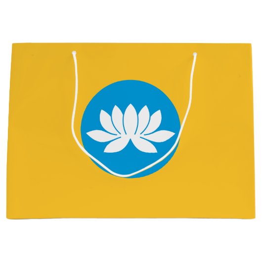 Grand Sac Cadeau Drapeau Kalmykia (Devant)