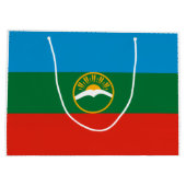 Grand Sac Cadeau Drapeau Karachay Cherkessia (Dos)