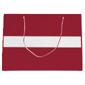 Grand Sac Cadeau Drapeau Lettonie (Devant)