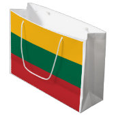 Grand Sac Cadeau Drapeau Lituanie (Devant Angle)