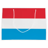 Grand Sac Cadeau Drapeau Luxembourg (Devant)