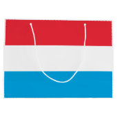 Grand Sac Cadeau Drapeau Luxembourg (Dos)