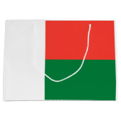 Grand Sac Cadeau Drapeau Madagascar (Devant)