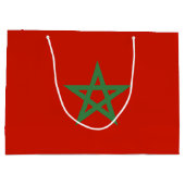 Grand Sac Cadeau drapeau marocain (Dos)