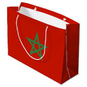Grand Sac Cadeau drapeau marocain (Dos Angle)