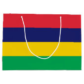 Grand Sac Cadeau Drapeau Maurice (Dos)