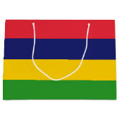 Grand Sac Cadeau Drapeau mauricien (Devant)