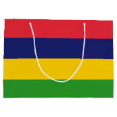 Grand Sac Cadeau Drapeau mauricien (Dos)