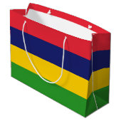 Grand Sac Cadeau Drapeau mauricien (Dos Angle)