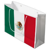 Grand Sac Cadeau Drapeau mexicain (Mexique) (Devant Angle)