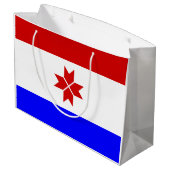 Grand Sac Cadeau Drapeau Mordovia (Dos Angle)