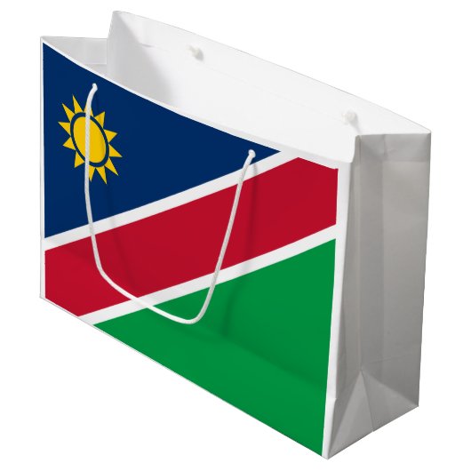 Grand Sac Cadeau Drapeau Namibie (Devant Angle)
