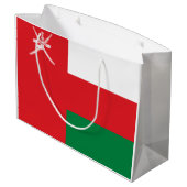 Grand Sac Cadeau Drapeau Oman (Dos Angle)