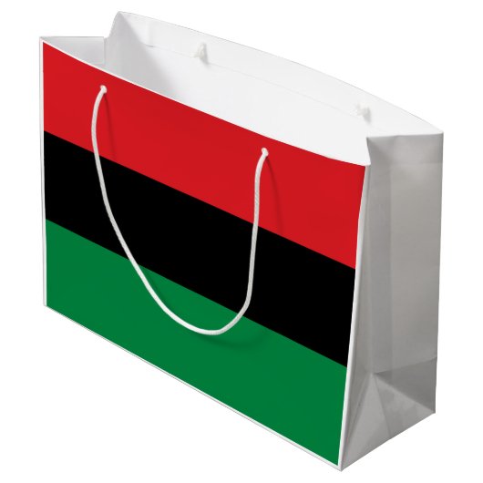 Grand Sac Cadeau Drapeau panafricain (Dos Angle)