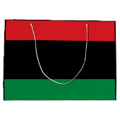 Grand Sac Cadeau Drapeau panafricain, Joyeux Kwanzaa (Dos)