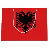 Grand Sac Cadeau Drapeau patriotique albanais (Devant)