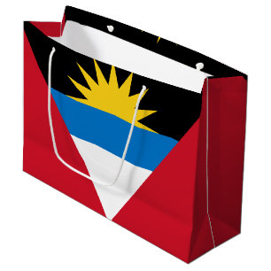 Grand Sac Cadeau Drapeau patriotique d'Antigua-et-Barbuda