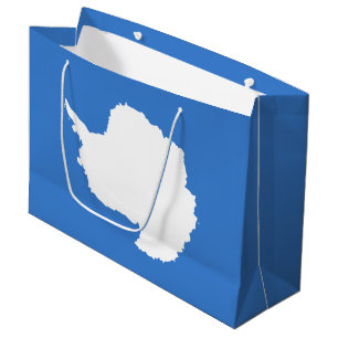 Grand Sac Cadeau Drapeau patriotique de l'Antarctique