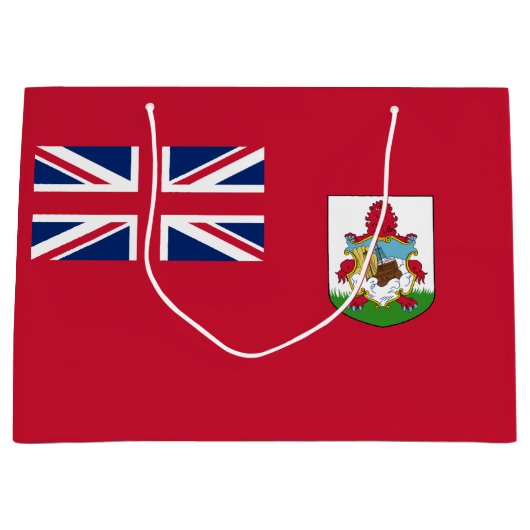 Grand Sac Cadeau Drapeau patriotique des Bermudes (Devant)