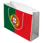 Grand Sac Cadeau Drapeau Portugal (Dos Angle)
