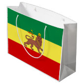 Grand Sac Cadeau Drapeau rastafarien (Rastafarianisme) (Rasta) (Dos Angle)