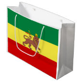 Grand Sac Cadeau Drapeau rastafarien (Rastafarianisme) (Rasta) (Devant Angle)