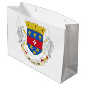 Grand Sac Cadeau Drapeau Saint-Barthélemy (Dos Angle)