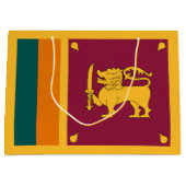 Grand Sac Cadeau Drapeau Sri Lanka (Devant)