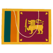 Grand Sac Cadeau Drapeau Sri Lanka (Dos)