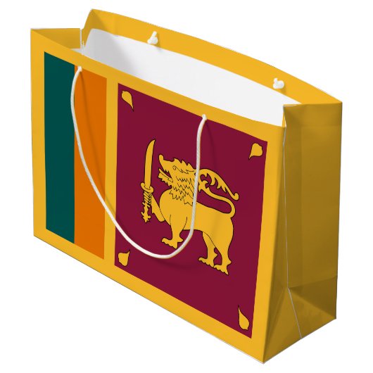 Grand Sac Cadeau Drapeau Sri Lanka (Dos Angle)