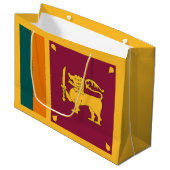 Grand Sac Cadeau Drapeau Sri Lanka (Devant Angle)