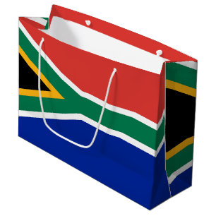 Grand Sac Cadeau drapeau sud-africain