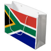 Grand Sac Cadeau Drapeau sud-africain (Devant Angle)