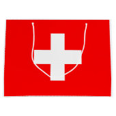 Grand Sac Cadeau Drapeau suisse (Suisse) (Devant)