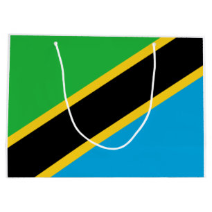 Grand Sac Cadeau Drapeau tanzanien