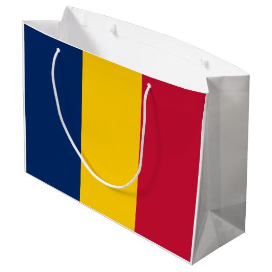 Grand Sac Cadeau Drapeau Tchad (Dos Angle)