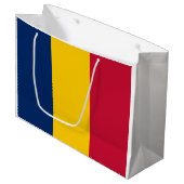 Grand Sac Cadeau Drapeau Tchad (Devant Angle)