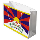 Grand Sac Cadeau Drapeau Tibétain (Dos Angle)