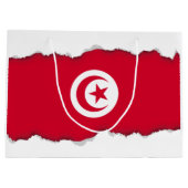 Grand Sac Cadeau Drapeau tunisien (Dos)