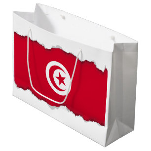 Grand Sac Cadeau Drapeau tunisien